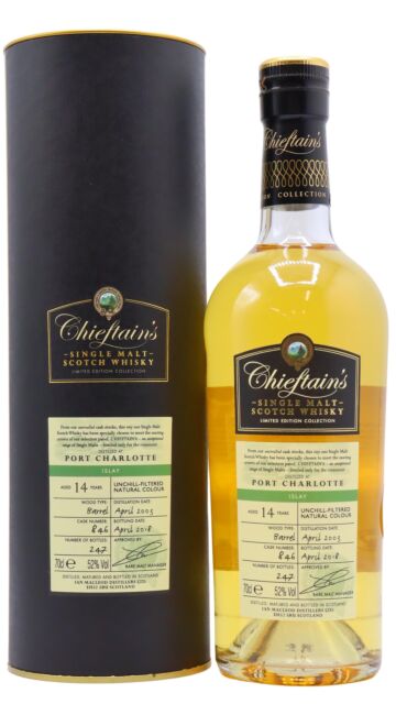 Port Charlotte - Chieftains Single Cask #846 2003 14 year old Whisky