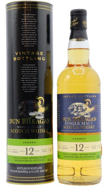 Ardbeg - Dun Bheagan Single Cask #700161 2005 12 year old Whisky