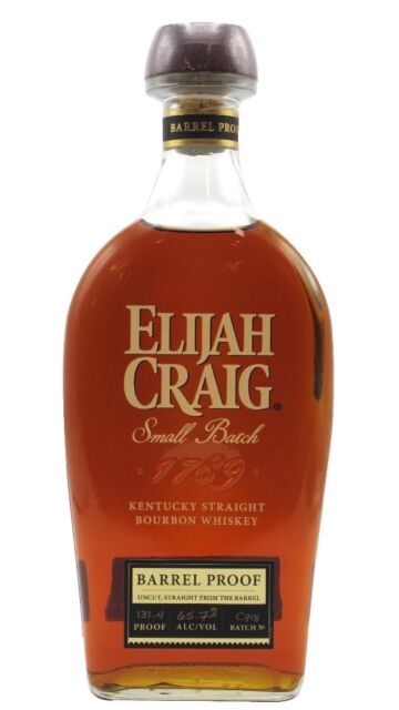 Elijah Craig - Barrel Proof 131.4 Batch C918 Kentucky Straight Bourbon 12 year old Whiskey