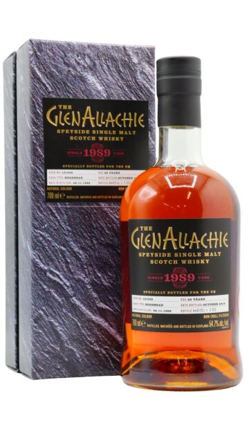 GlenAllachie - Single American Oak Cask #101040 1989 28 year old Whisky