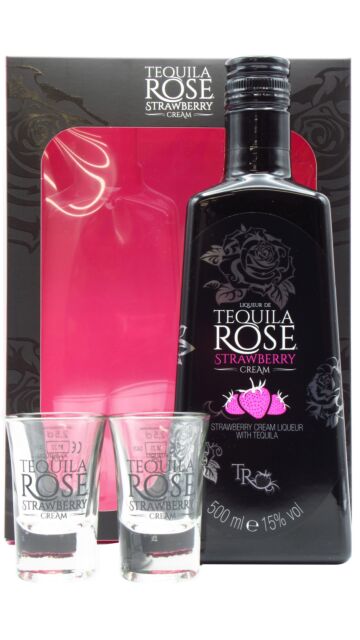 Tequila Rose - Strawberry Cream Liqueur Glass Pack