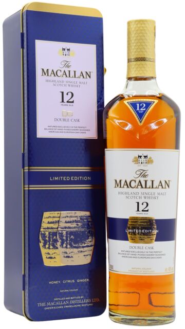 The Macallan - Double Cask Highland Single Malt Scotch 12 year old Whisky & Gift Tin
