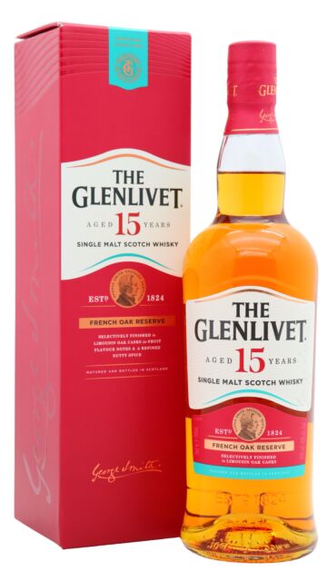 Glenlivet - French Oak Speyside Single Malt Scotch 15 year old Whisky