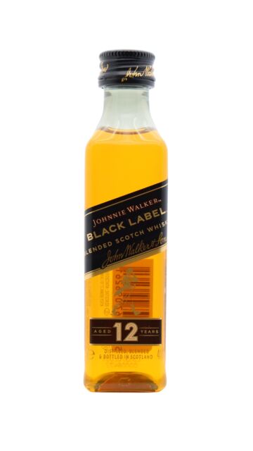 Johnnie Walker - Black Label Blended Scotch 12 year old Whisky Miniature