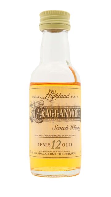 Cragganmore - Highland Single Malt Scotch 12 year old Whisky Miniature