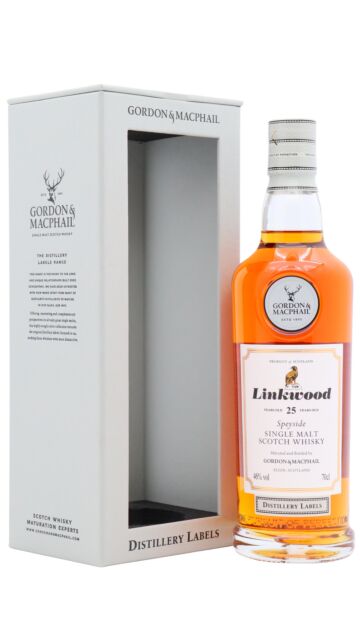 Linkwood - Gordon & MacPhail Distillery Labels Single Malt Scotch 25 year old Whisky