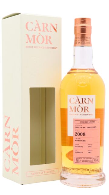 Glen Grant - Carn Mor Strictly Limited Rum Cask Finish Single Malt Scotch 2008 13 year old Whisky