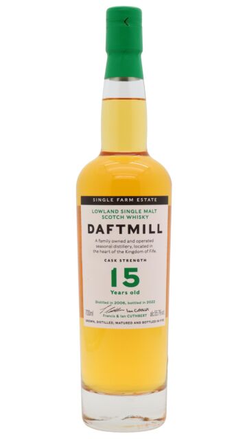 Daftmill - Fife Strength 2022 Release Single Malt Scotch 2006 15 year old Whisky