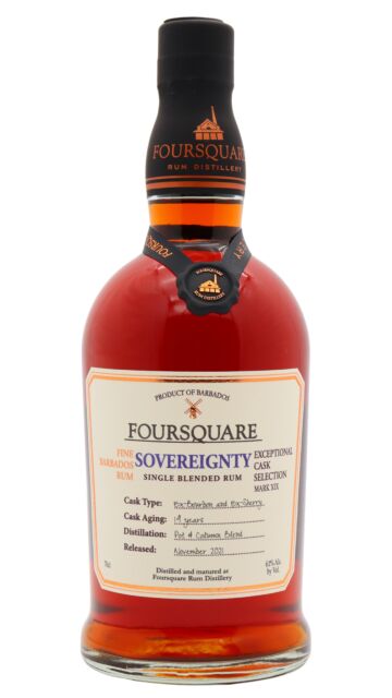 Foursquare - Exceptional Cask Selection Mark XIX Sovereignty Single Blended 14 year old Rum