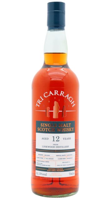 Linkwood - Tri Carragh Release No. 1 Single Sherry Cask Scotch 2010 12 year old Whisky
