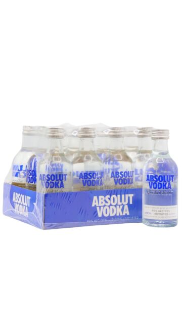 Absolut - Original Swedish Vodka Miniatures (12 x 5cl)