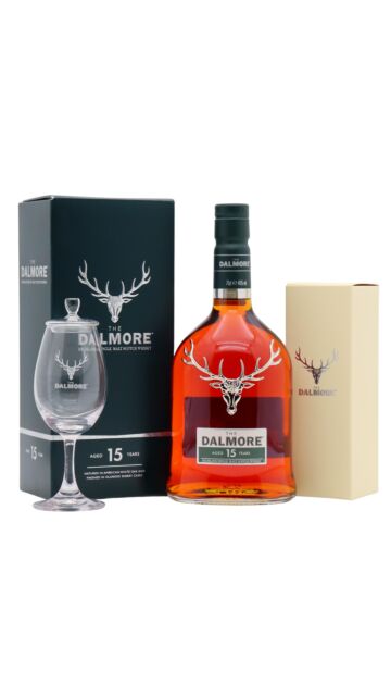 Dalmore - Highland Single Malt Scotch 15 year old Whisky (Includes Tasting Glass)