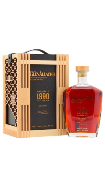 GlenAllachie - Cask Strength Speyside Single Malt Scotch 1990 35 year old Whisky