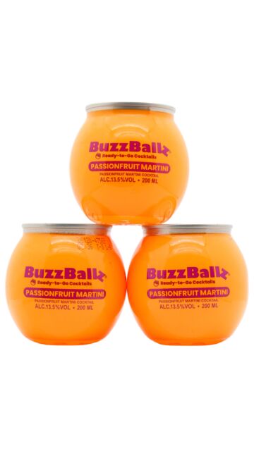 BuzzBallz - Passionfruit Martini Cocktail (3 x 20cl)