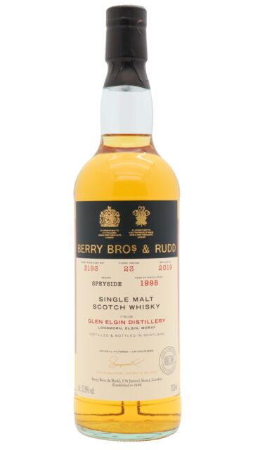 Glen Elgin - Berry Bros & Rudd - Single Cask #3193 1995 23 year old Whisky
