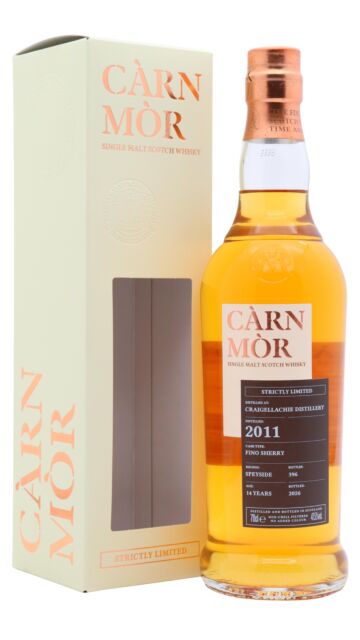 Craigellachie - Carn Mor Strictly Limited Fino Sherry Cask Finish Single Malt Scotch 2011 14 year old Whisky