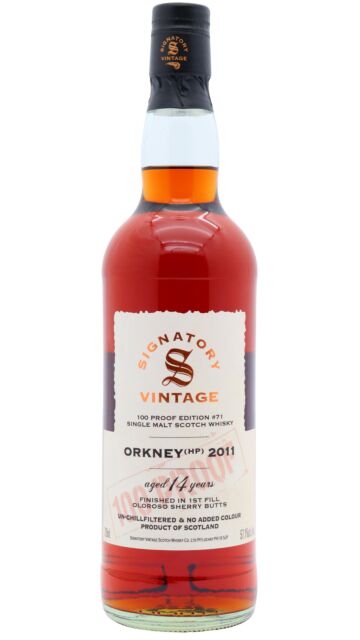 Highland Park - Signatory Vintage 100 Proof Batch #71 Single Malt Scotch 2011 14 year old Whisky