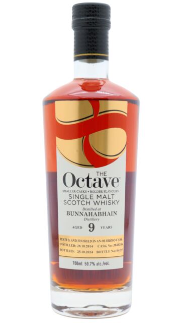Bunnahabhain - Peated - The Octave Single Oloroso Sherry Cask #3843356 2014 9 year old Whisky