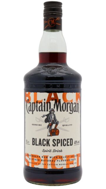 Captain Morgan - Black Spiced Rum (1 Litre)