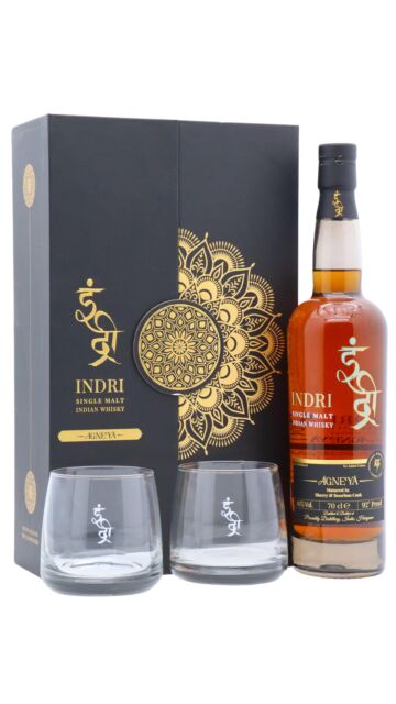 Indri - Agneya Indian Single Malt Whisky Glass Pack