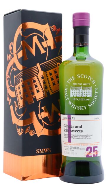 Glenlossie - SMWS Society Cask No. 46.71 Ginger And Jelly Sweets 1992 25 year old Whisky