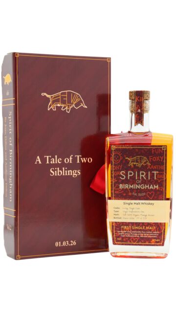 Spirit of Birmingham - A Tale Of Two Siblings Single Cask English Whisky
