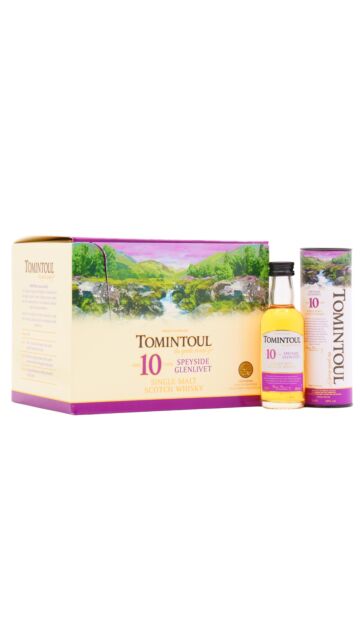 Tomintoul - Speyside Single Malt 10 year old Whisky Miniatures (12 x 5cl)