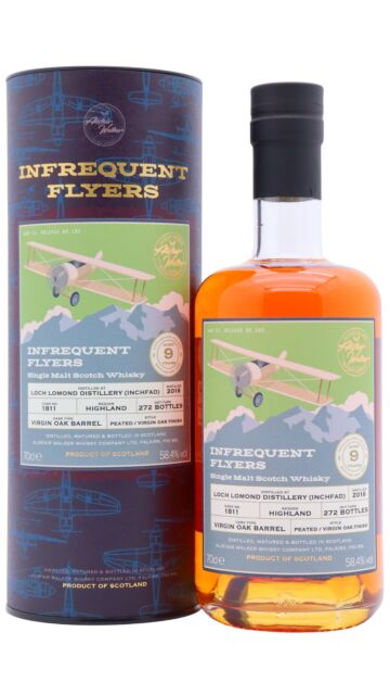 Loch Lomond - Inchfad - Infrequent Flyers Single Virgin Oak Cask #1811 2016 9 year old Whisky
