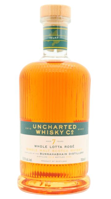 Bunnahabhain - (Staoisha) Uncharted Whisky Co. Whole Lotta Rose Red Wine Cask Single Malt Scotch 2019 7 year old Whisky