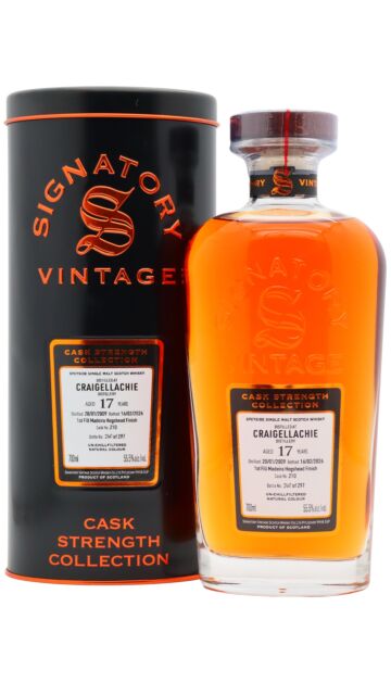Craigellachie - Signatory Vintage Cask Strength Collection Single Cask #210 2009 17 year old Whisky