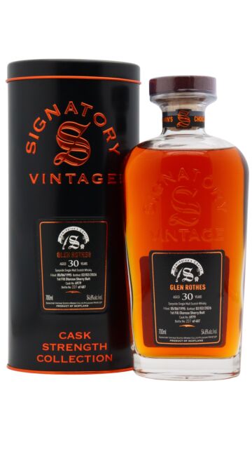 Glenrothes - Signatory Vintage Symington's Choice Single Oloroso Sherry Cask #6979 1995 30 year old Whisky