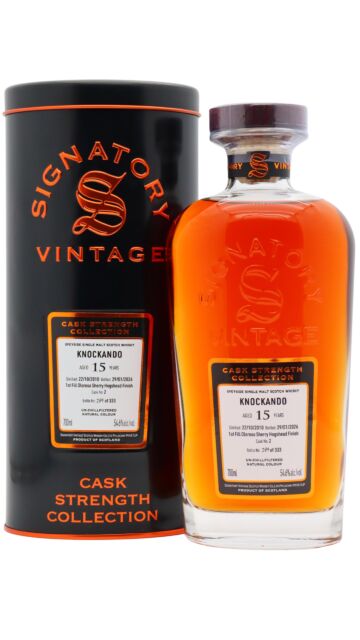 Knockando - Signatory Vintage Cask Strength Collection Single Cask #2 2010 15 year old Whisky