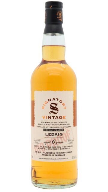 Ledaig - Signatory Vintage 100 Proof Batch #76 Single Malt Scotch 2020 6 year old Whisky