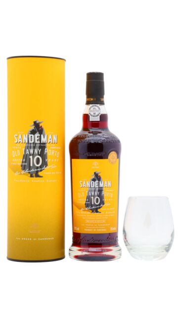 Sandeman - Tawny 10 year old Port (Includes Branded Glass)