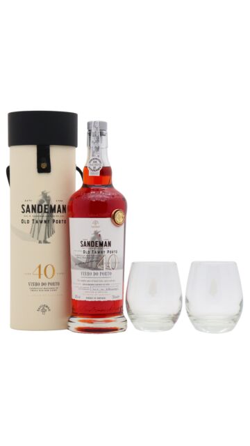 Sandeman - Tawny 40 year old Port (Includes Glencairn Glasses)