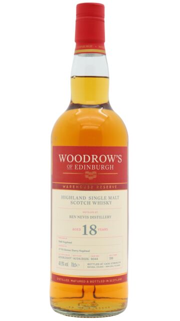 Ben Nevis - Woodrow's Of Edinburgh - Single Cask #9044 2007 18 year old Whisky