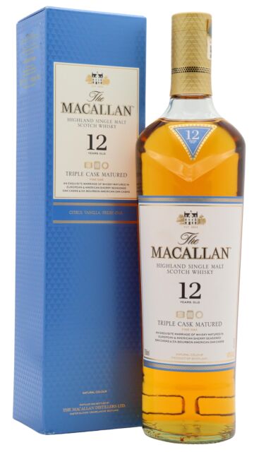 The Macallan - Triple Cask Matured Highland Single Malt Scotch 12 year old Whisky (75cl)