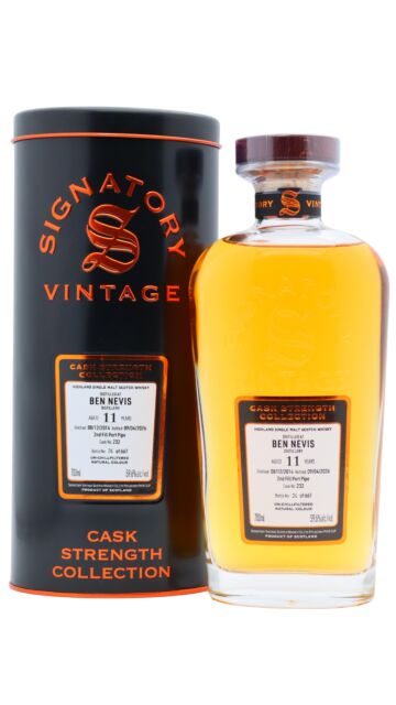 Ben Nevis - Signatory Vintage Cask Strength Collection Single Cask #232 2014 11 year old Whisky