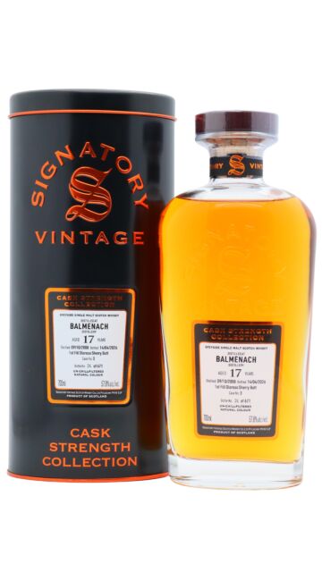 Balmenach - Signatory Vintage Cask Strength Collection Single Cask #3 2008 17 year old Whisky