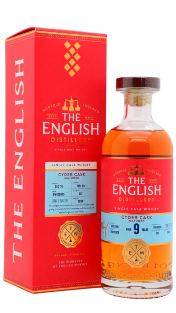 The English - Single Cyder Cask #12873 2016 9 year old Whisky