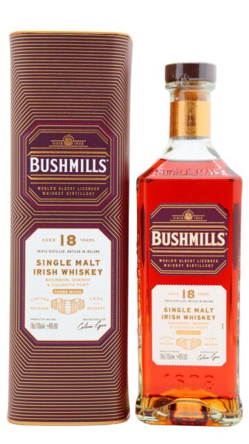 Bushmills - Irish Single Malt 18 year old Whiskey