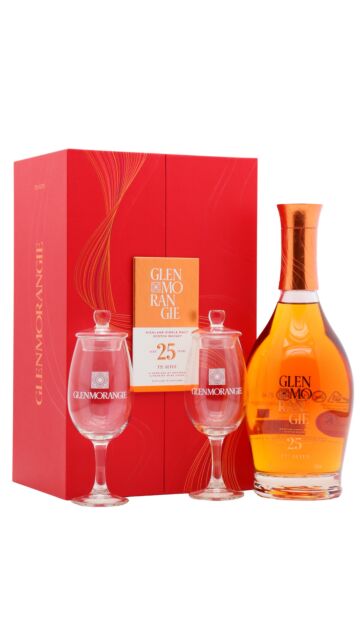 Glenmorangie - The Altus Single Malt Scotch 25 year old Whisky (Includes Tasting Glasses)