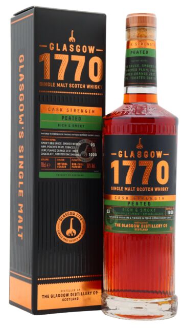 Glasgow 1770 - Peated Cask Strength Batch #3 Single Malt Scotch Whisky