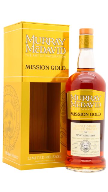 North British - Murray McDavid Mission Gold Series Single Grain Scotch 1988 37 year old Whisky