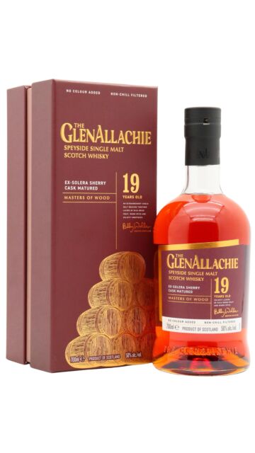 GlenAllachie - Masters Of Wood - Ex-Solera Sherry Cask Finish Single Malt Scotch 19 year old Whisky
