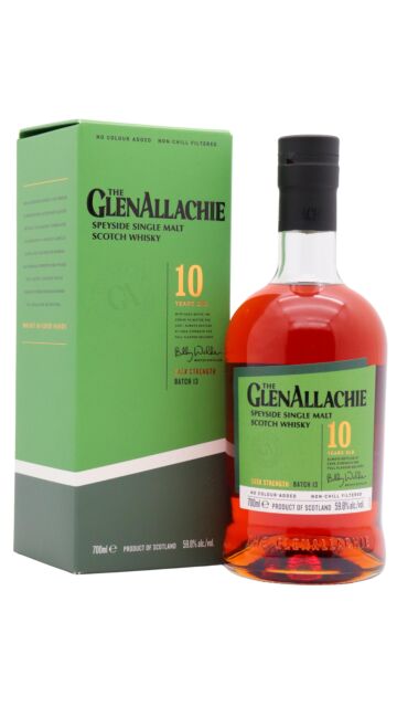 GlenAllachie - Cask Strength Batch #13 Single Malt Scotch 10 year old Whisky