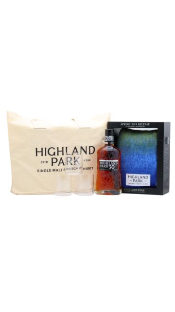 Highland Park - Spring 2019 Release Single Malt Scotch 1989 30 year old Whisky (Includes Glasses, Scarf & Tote Bag)