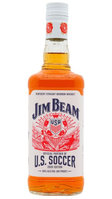 Jim Beam - Limited Edition U.S. Soccer 2026 Edition White Label Kentucky Straight Bourbon 4 year old Whiskey