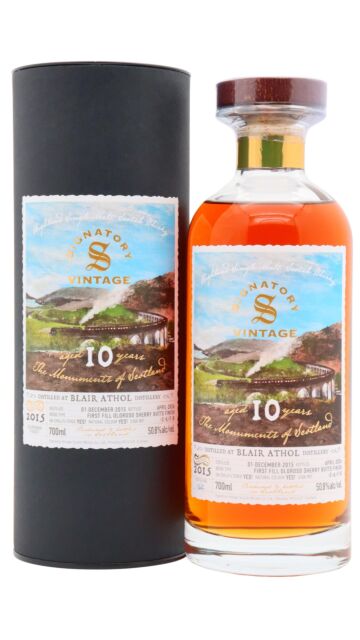 Blair Athol - Signatory Vintage The Monuments Of Scotland - Glenfinnan Viaduct Single Malt Scotch 2015 10 year old Whisky