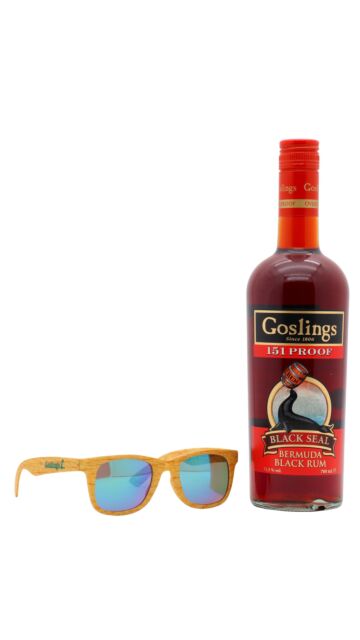 Goslings - 151 Proof Black Seal Rum (Includes Sunglasses)